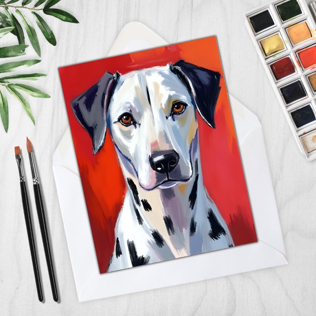 Dalmatiskt färgkort för målning av Hund (Skapare uppladdad)