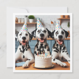 Dalmatiskt hälsningskort, Dalmatiens födelsedag Inbjudningar