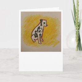 Dalmatiskt hälsningskort kort