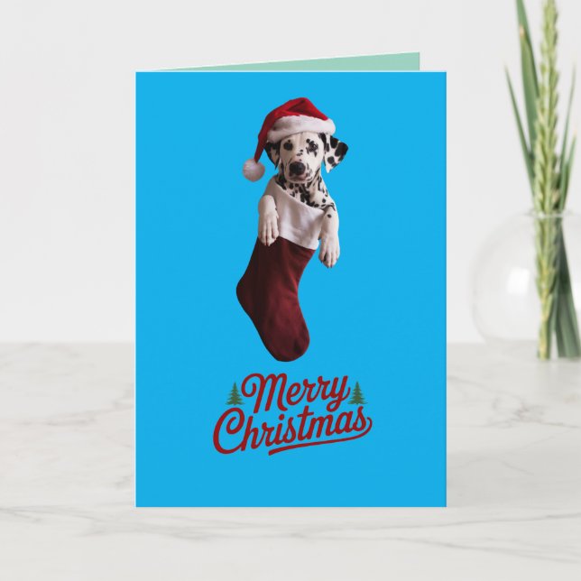 Dalmatiskt julklapp - Helgdag Helgkort (Framsida)