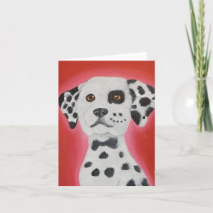 Dalmatiskt mappat gratulationskort kort