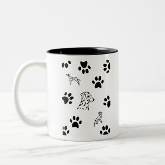Dalmeringsvalpar tassar Tone-kaffe mugg