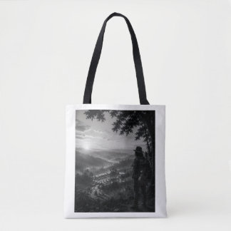 Dalmorgon Svart & Vit Vandrares Totebag Tygkasse