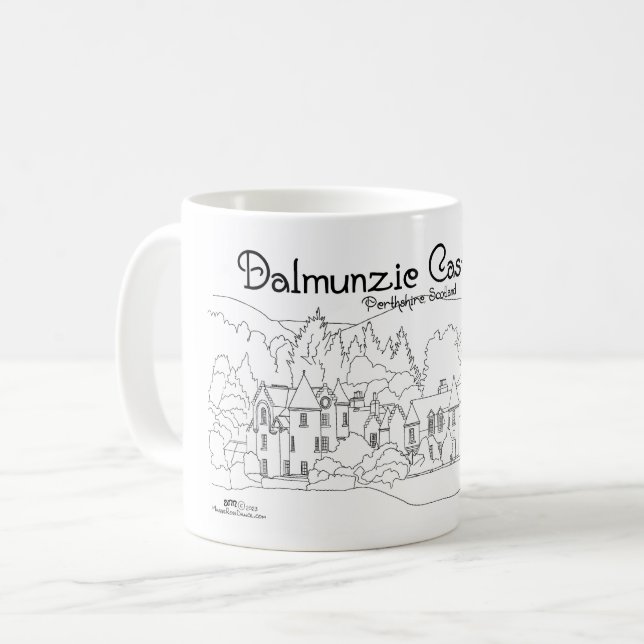 Dalmunzie Castle Kaffemugg (Framsida vänster)