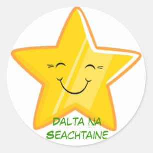 Dalta na Seachtaine = Student under veckan Runt Klistermärke