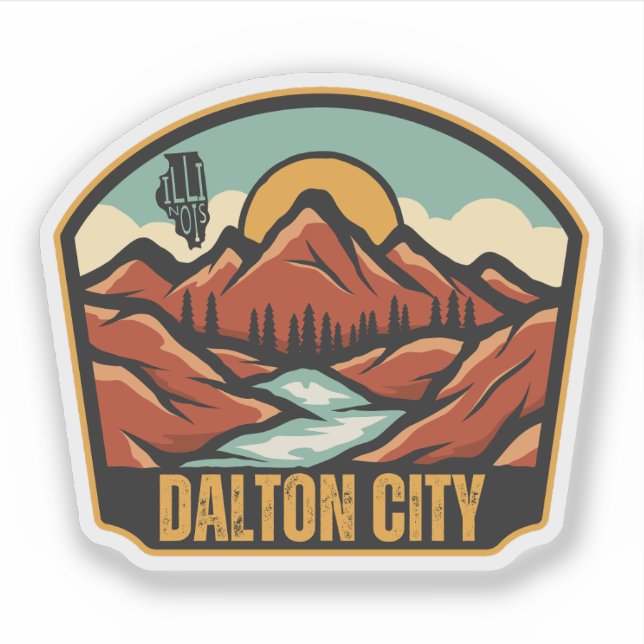 Dalton City, Illinois  Klistermärken (Framsida)