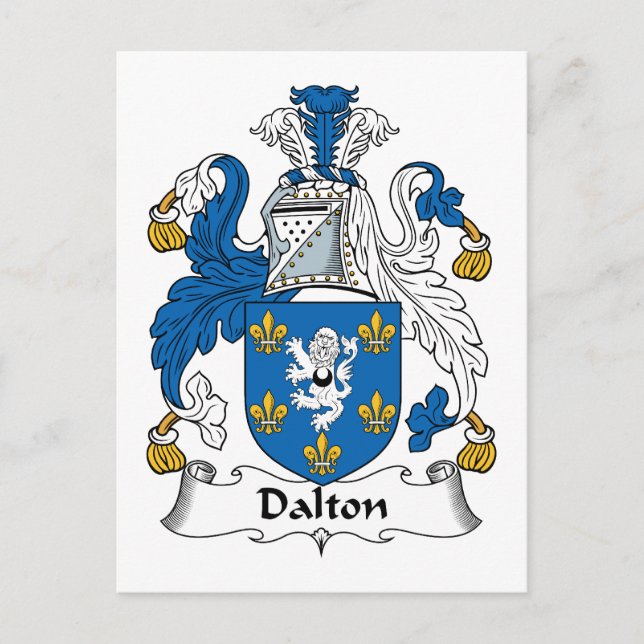 Dalton Family Crest Vykort (Framsida)