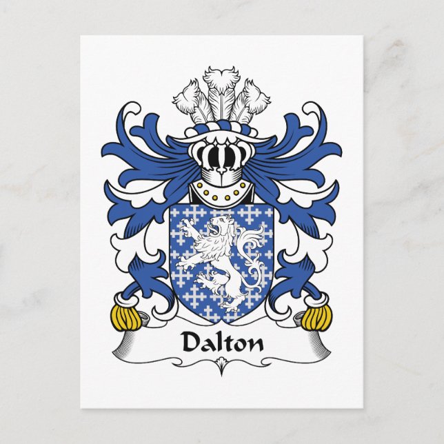 Dalton Family Crest Vykort (Framsida)
