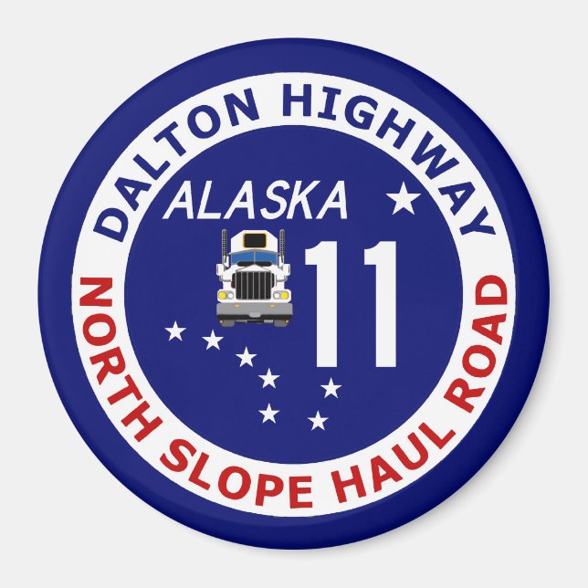 Dalton Highway, North Slope Haul Road Magnet (Framsidan)