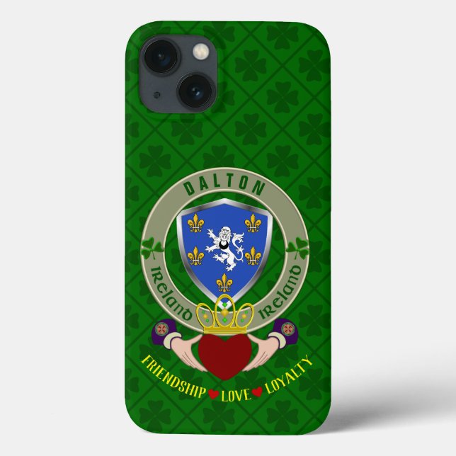 Dalton Irish Shield & Claddagh Personlig (Baksida)