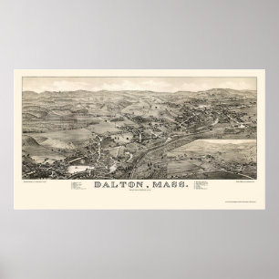 Dalton panorama- karta för MORSOR - 1884 Poster