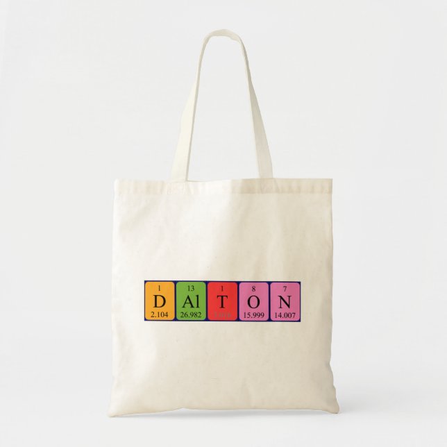 Dalton Periote bord namn tote bag Tygkasse (Framsidan)