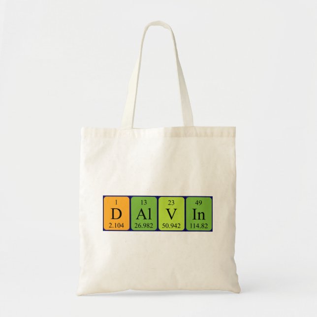 Dalvin Periote bord namn tote bag Tygkasse (Framsidan)