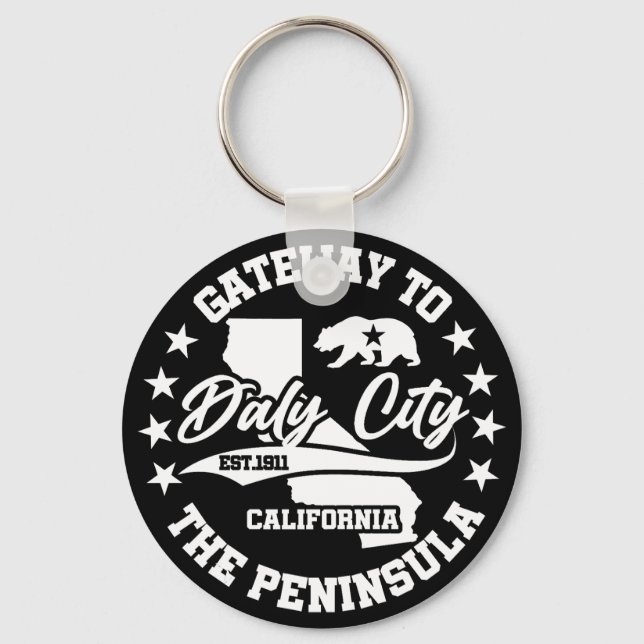Daly City,Kalifornien Nyckelring (Framsida)