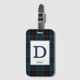 Daly Tartan Blue Play Mönster Bagagebricka