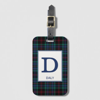 Daly Tartan Blue Play Mönster Bagagebricka