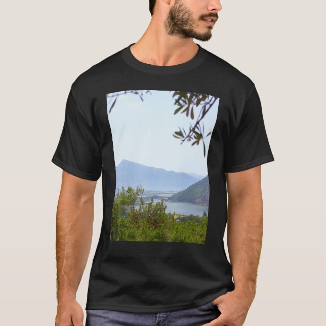 Dalyan-deltat och Medelhavet T Shirt (Framsida)