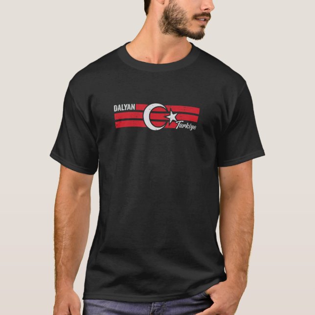 Dalyan Türkiye och supporterturkiskt pride T Shirt (Framsida)