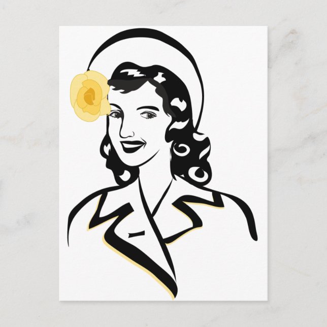 dam 1940 vykort (Framsida)