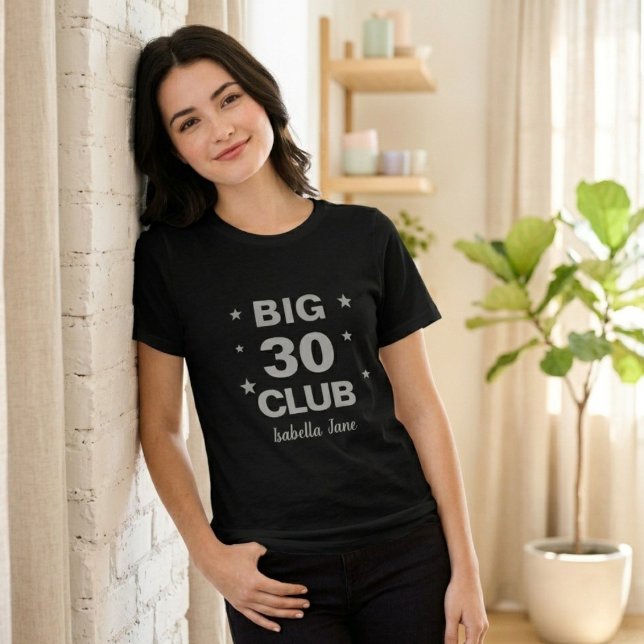 Dam 30-årsfirande Klubbnamn T-Shirt (Skapare uppladdad)