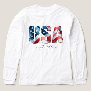 Dam 4:e juli-grafiktuet t shirt