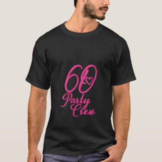 Dam 60 Festsäll Pink Matchande Grupp Kvinnor 60t T Shirt