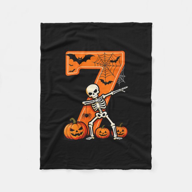Dam 67 Six Seven Meme Matchande Skelett  Fleecefilt (Framsidan)