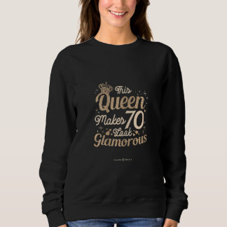 Dam 70-årspresent Dam Denna Drottning Får 70 Att S T Shirt