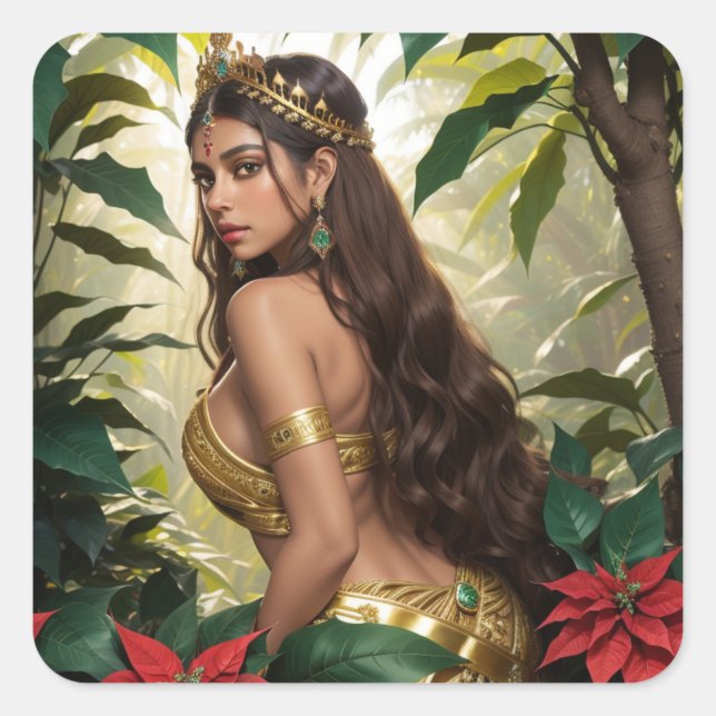 Dam Absinthe Fyrkantigt Klistermärke (Framsida)