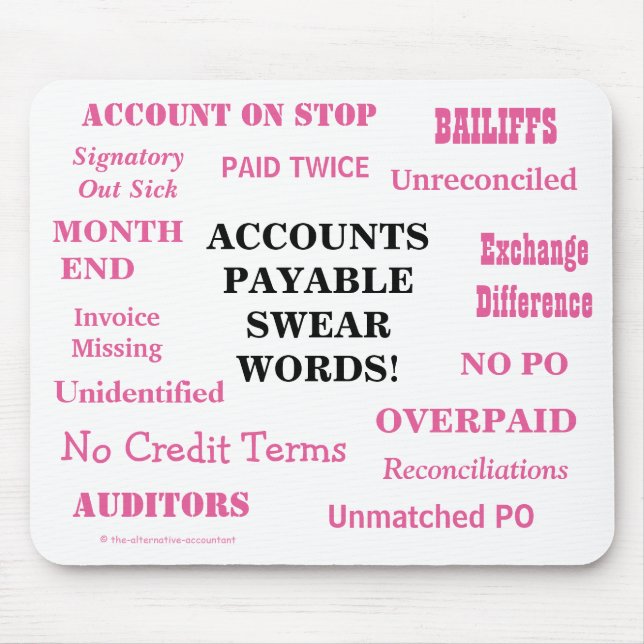 Dam Accounts Payable Swear Ord! Funny AP Musmatta (Framsidan)