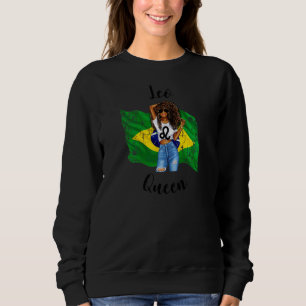 Dam Afro Brasiliansk Lejon Drottning Afrikansk Zod T Shirt