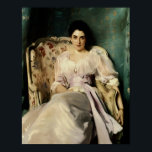 Dam Agnew of Lochnaw Poster<br><div class="desc">Vintage American Impressionist porträtt målade "Dam Agnew of Lochnaw" av John Singer Sargent,  1892-93.</div>