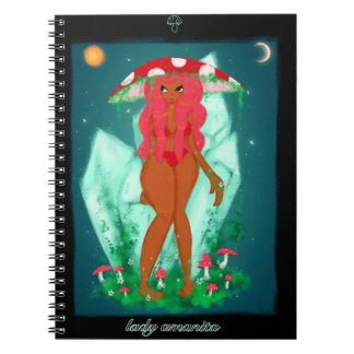 Dam Amanita Notebook Anteckningsbok