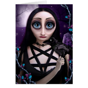 Dam Amethyst Hälsningskort
