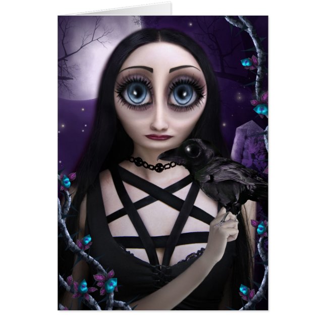 Dam Amethyst Hälsningskort (Framsidan)