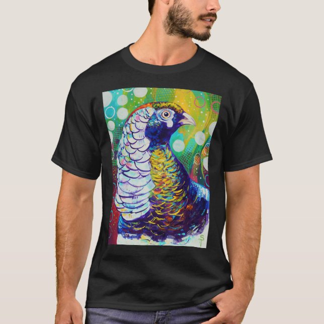 Dam Amherst Pheasant  T Shirt (Framsida)