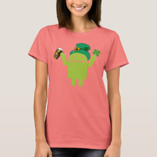 Dam Android Leprechaun Ringer Shirt Tröja