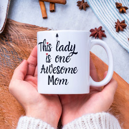 Dam är en Fantastisk-Mamma-flony kaffe Mugg