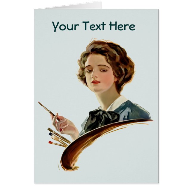 Dam Artist Hälsningskort (Framsidan)