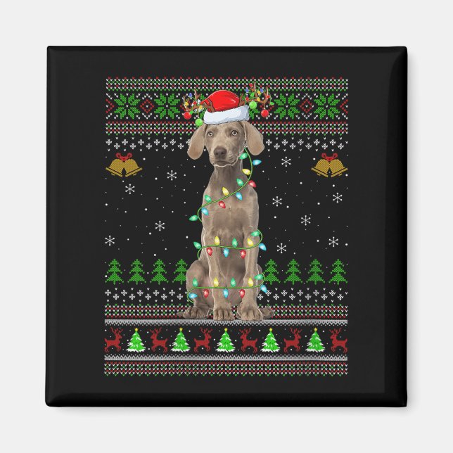 Dam Australian Cattle Dog Fula Jul Sweatshirt Magnet (Framsidan)