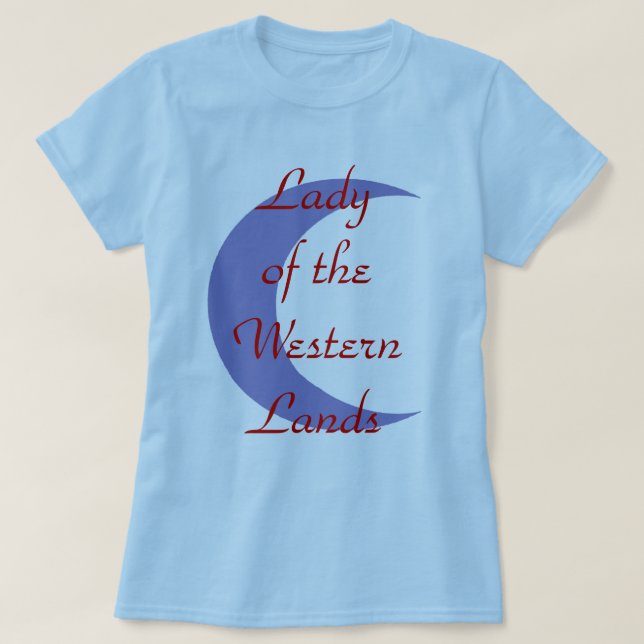 Dam av de westerna länderna t shirt (Design framsida)