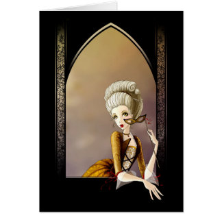 Dam av klätten kort