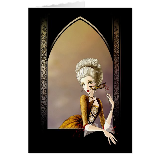 Dam av klätten kort (Framsidan)