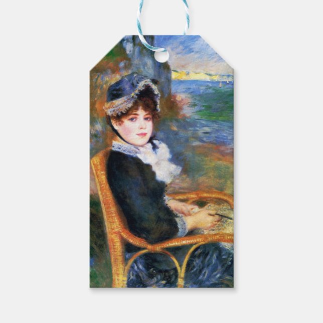 Dam (av Pierre-Auguste Renoir) Presentetikett (Framsidan)