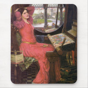 Dam av Shalott Pre-Raphaelite av J. W. Vattenhus Musmatta