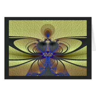 Dam av sländan hälsningskort