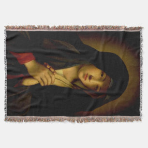 Dam av Sorrows Virgin Mary Blanket Filt