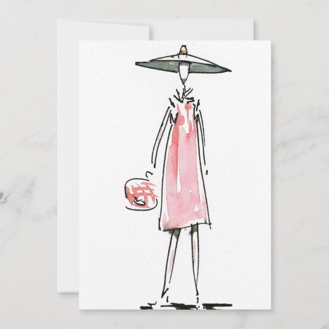 Dam av till lanseringsinbjudan inbjudningar (Framsida)