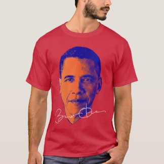 Dam Barack Obama T Shirt som hedrar den 44:e ameri