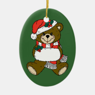 Dam Bear Julgransprydnad Keramik